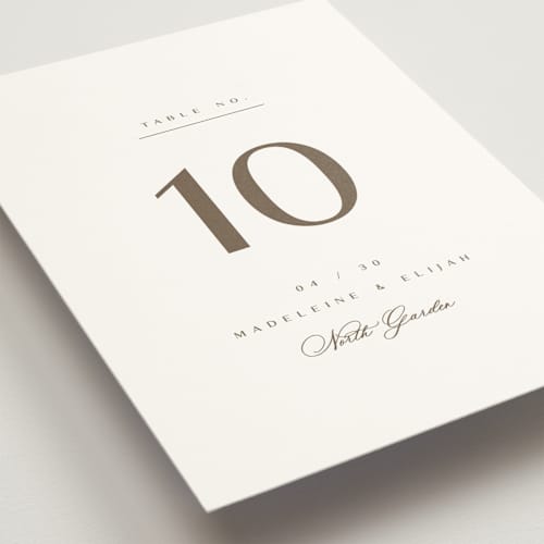 This is a latte table numbers with standard by Cara Scott called whimsy printing on doublethick in standard