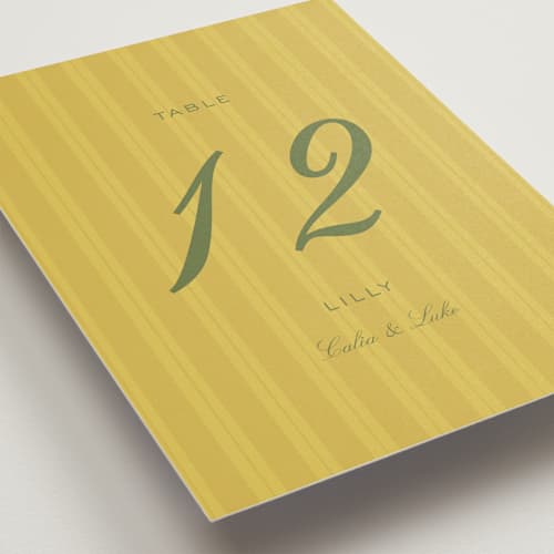 This is a island citrus table numbers with standard by Ani Somi called calia printing on doublethick in standard