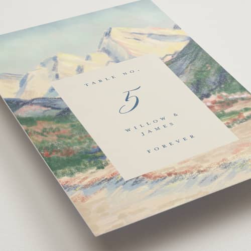 This is a summer table numbers with standard by Petra Kern called the valley printing on doublethick in standard