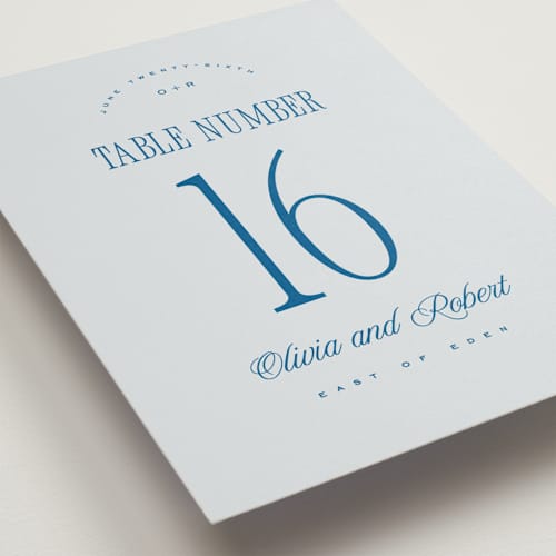 This is a ocean table numbers with standard by Kelly Schmidt called riviera printing on doublethick in standard