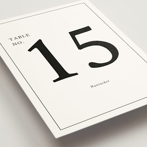 This is a linen table numbers with standard by Cindy Reynolds called sophistique printing on doublethick in standard