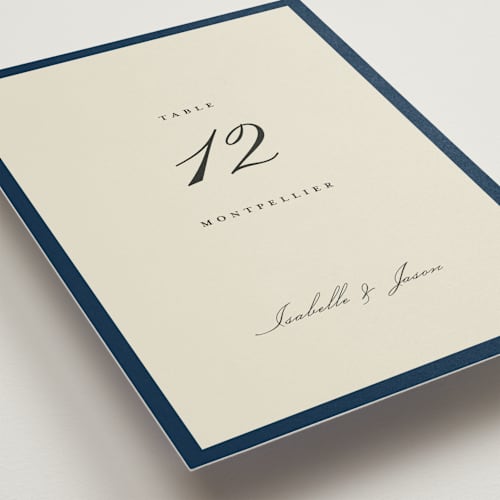 This is a indigo table numbers with standard by flvx studio called merivale printing on doublethick in standard