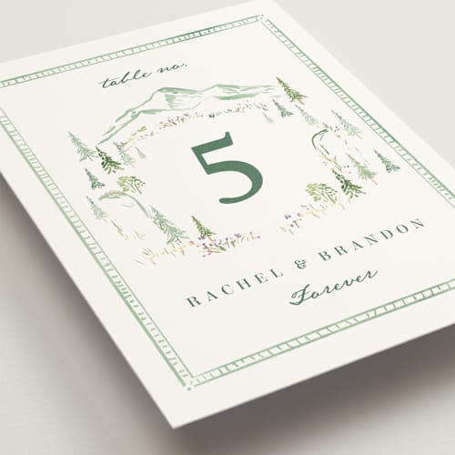 This is a meadow table numbers with standard by Petra Kern called plain air printing on doublethick in standard