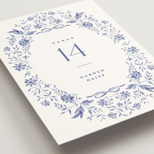This is a willow table numbers with standard by Susan Zinader called daisy toile printing on doublethick in standard