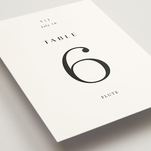This is a diamond table numbers with standard by Annie Shapiro called arguello printing on doublethick in standard