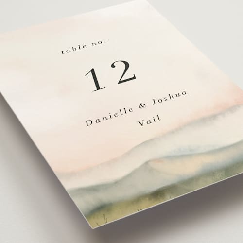 This is a forest table numbers with standard by Petra Kern called every single dawn with you printing on doublethick in standard