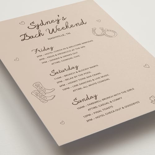 This is a latte ceremony reception essentials with standard by Kelly Watkins called desert dreams printing on signature in standard
