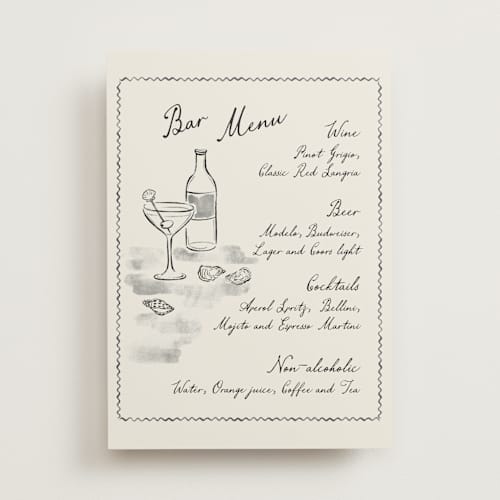 This is a rock wedding signs with standard by Pati Cascino called puglia printing on doublethick in 5x7