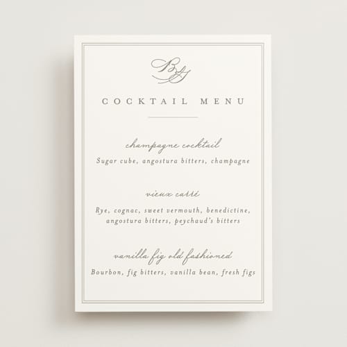 This is a cotton wedding signs with standard by Amy Kross called overlapping printing on doublethick in 5x7