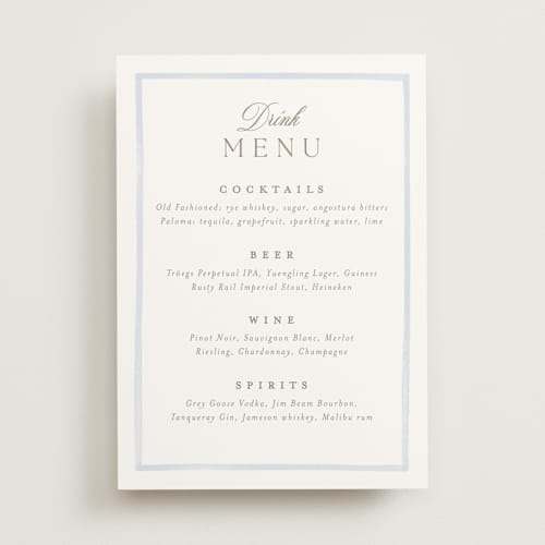 This is a sky wedding signs with standard by Jennifer Wick called bristol printing on doublethick in 5x7