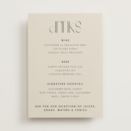 This is a noir wedding signs with standard by flvx studio called essentials printing on doublethick in 5x7