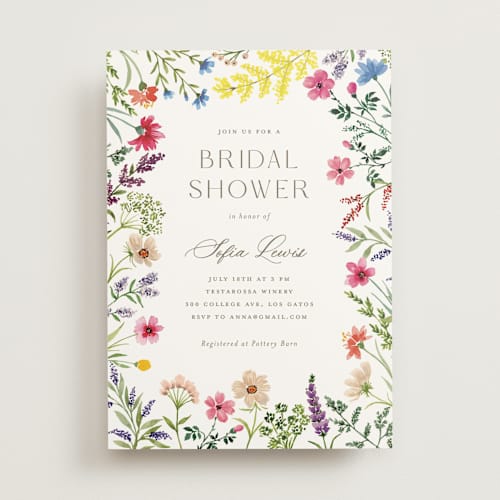This is a garden bridal shower invitations with standard by Yaling Hou Suzuki called the conservatory printing on signature in standard