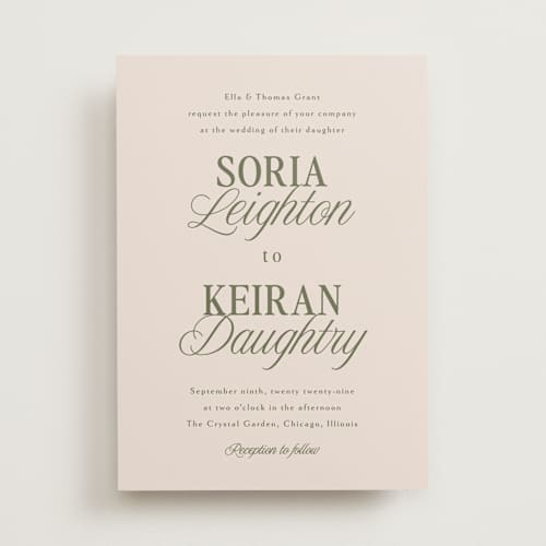 This is a meadow wedding invitations with standard by Melanie Kosuge called soria printing on signature in standard