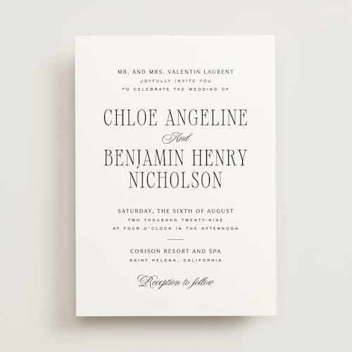 This is a silk wedding invitations with standard by Kelly Schmidt called woods printing on signature in standard