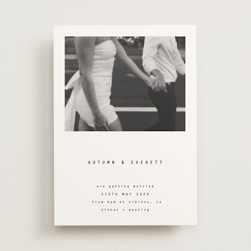 This is a ink wedding invitations with standard by Blustery August called nonnette printing on signature in standard