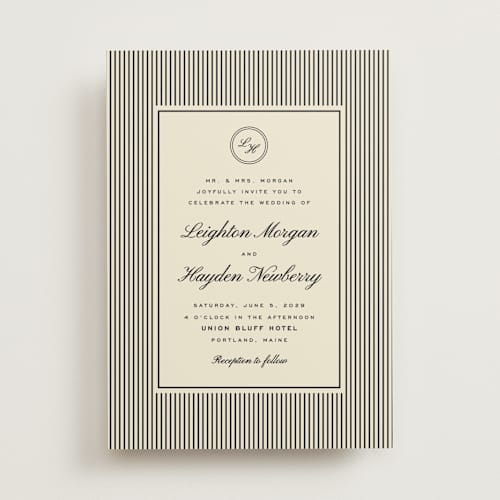 This is a charcoal wedding invitations with standard by Ellen Schlegelmilch called hayden printing on signature in standard