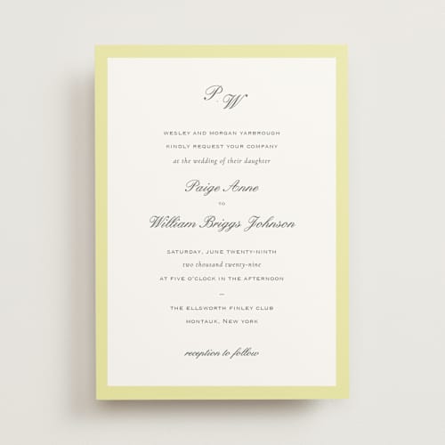 This is a daisy wedding invitations with standard by Sara Hicks Malone called briland printing on signature in standard