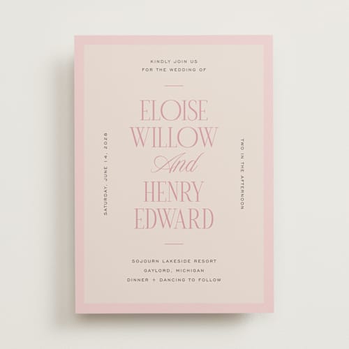 This is a petal wedding invitations with standard by Pixel and Hank called threaded printing on signature in standard