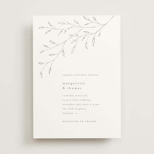 This is a aqua mist wedding invitations with standard by chocomocacino called tortina printing on signature in standard