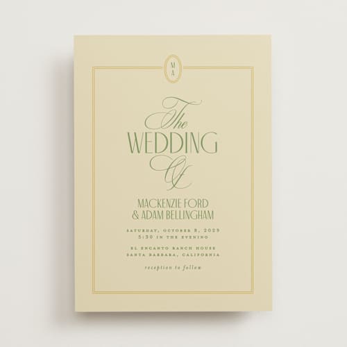 This is a citrus wedding invitations with standard by Owl and Toad called sophisticate printing on signature in standard