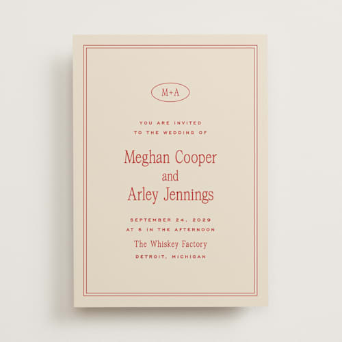 This is a cherry wedding invitations with standard by Ellen Schlegelmilch called cherry printing on signature in standard