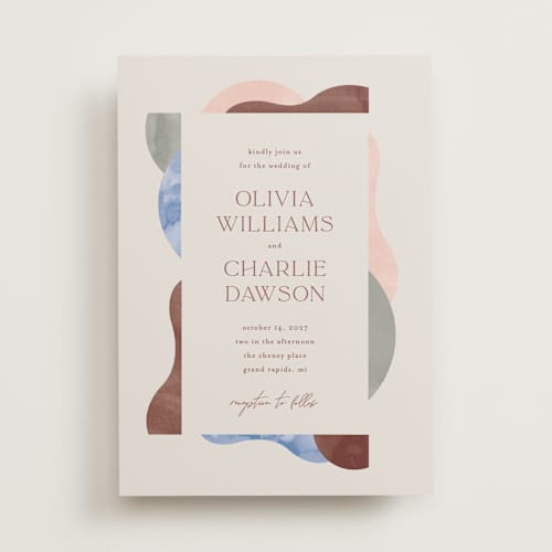 This is a coastal wedding invitations with standard by Pixel and Hank called deconstruct printing on signature in standard