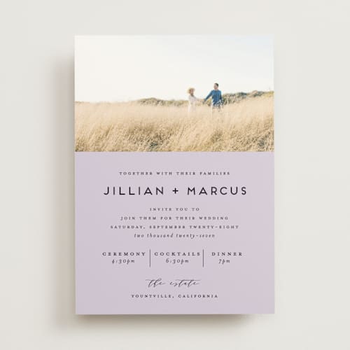 This is a iris wedding invitations with standard by Christie Garcia called picturesque printing on signature in standard