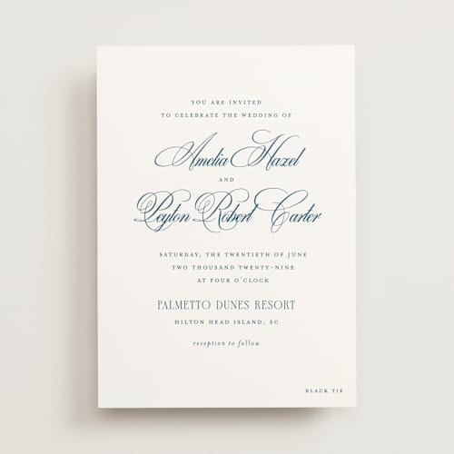 This is a ocean wedding invitations with standard by Kelly Schmidt called hilton printing on signature in standard