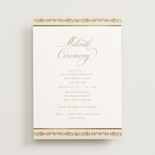 This is a shubh foil stamped wedding invitations with foil pressed by Creo Study called amalgamation - cloned printing on signature in standard