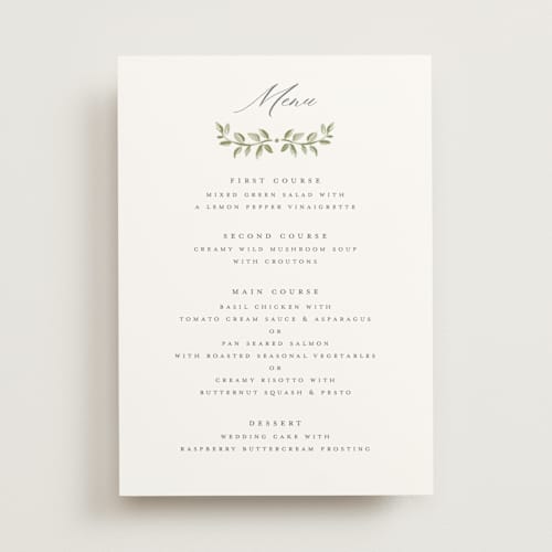 This is a spring menu cards with standard by Petra Kern called disney's once upon in a dream printing on signature in standard