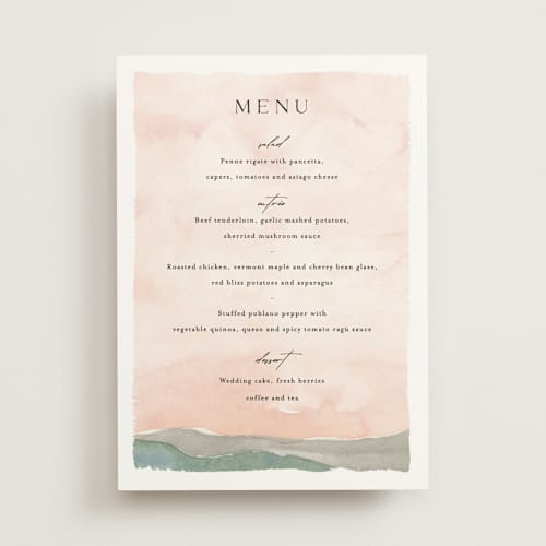 This is a northern menu cards with standard by Pixel and Hank called countryside printing on signature in standard