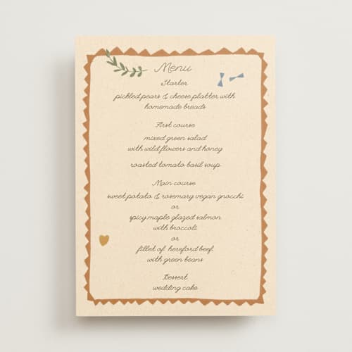 This is a magic menu cards with standard by Sumak Studio called pure magic printing on signature in standard