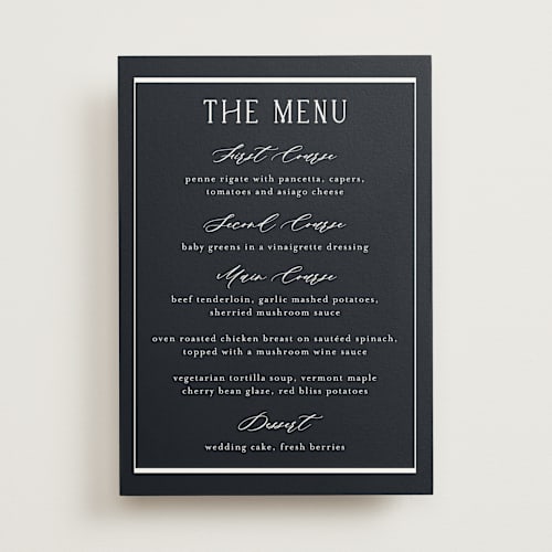 This is a ocean wedding signs with standard by Stacey Meacham called luster printing on doublethick in 5x7