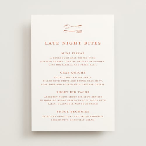 This is a spritz wedding signs with standard by Pippa Shaw called lobster printing on doublethick in 5x7