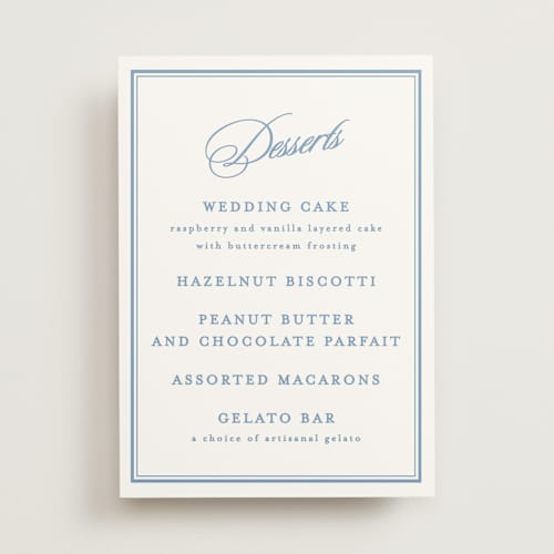 This is a ocean wedding signs with standard by Creo Study called posh printing on doublethick in 5x7