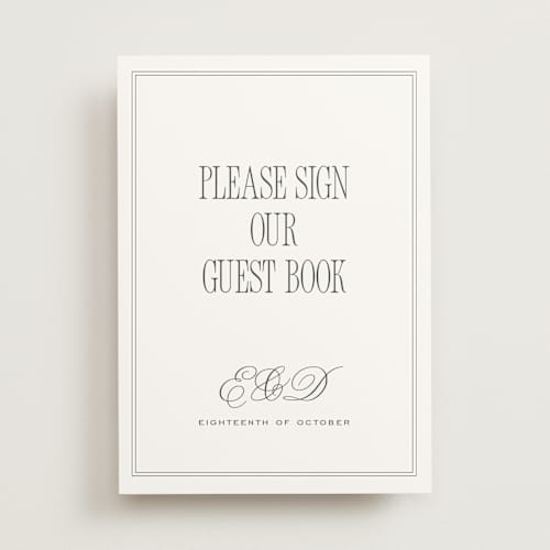 This is a sugar wedding signs with standard by chocomocacino called ris al’amande printing on doublethick in 5x7