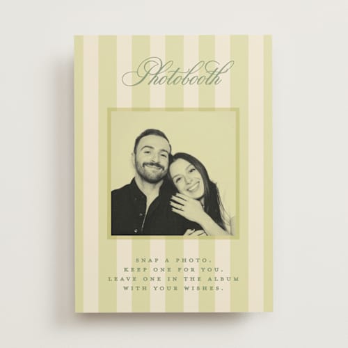 This is a citrine wedding signs with standard by Creo Study called heirloom printing on doublethick in 5x7