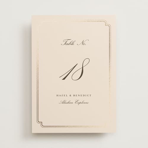 This is a bisque table numbers with foil pressed by chocomocacino called lussekatter printing on doublethick in standard