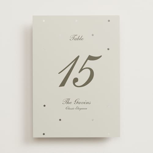 This is a fog table numbers with foil pressed by Baumbirdy called pearls printing on doublethick in standard