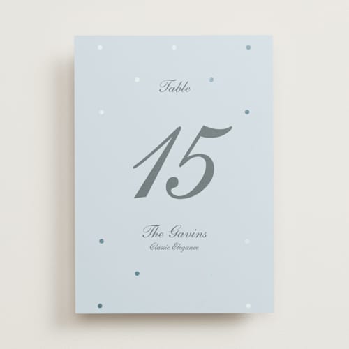 This is a sea table numbers with foil pressed by Baumbirdy called pearls printing on doublethick in standard