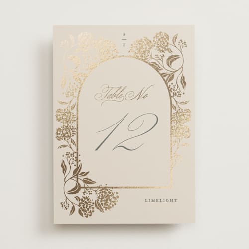 This is a tea time table numbers with foil pressed by Susan Zinader called shimmering hydrangeas printing on doublethick in standard