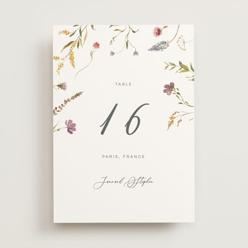 This is a sherbert table numbers with standard by Erin Hodges called untied printing on doublethick in standard