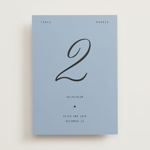 This is a sky table numbers with standard by Blustery August called cheers printing on doublethick in standard