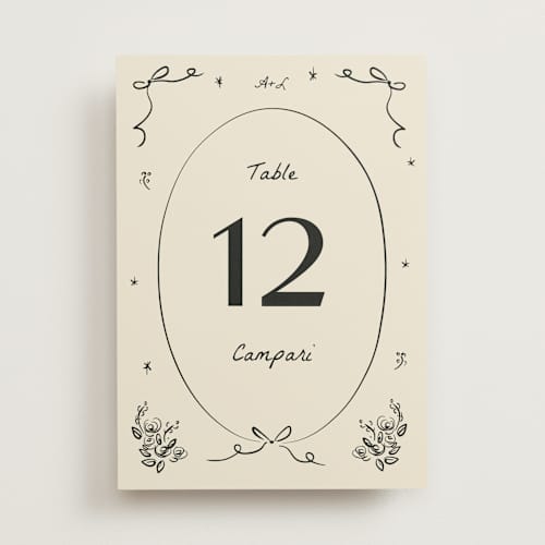 This is a vanilla table numbers with standard by Ani Somi called roses printing on doublethick in standard