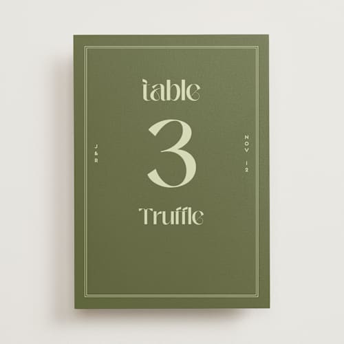 This is a kiwi table numbers with standard by Claudia Orengo called news! printing on doublethick in standard