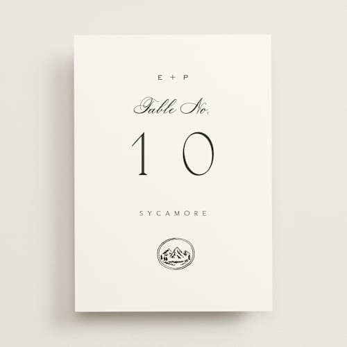 This is a cotton table numbers with standard by Amy Kross called aspen knoll printing on doublethick in standard