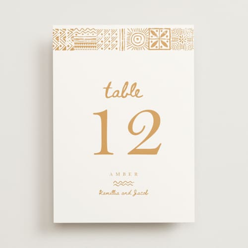 This is a amber table numbers with standard by Selima Akhter called tribal rythm printing on doublethick in standard