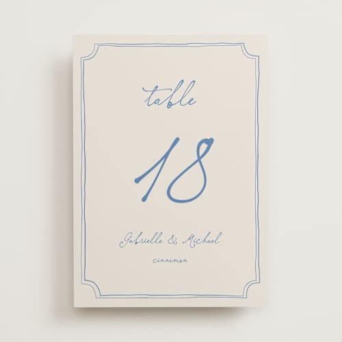 This is a cloud table numbers with standard by Kelly Watkins called felicity printing on doublethick in standard