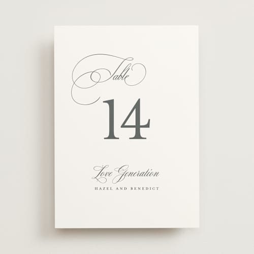 This is a pearl table numbers with standard by chocomocacino called scamorza printing on doublethick in standard