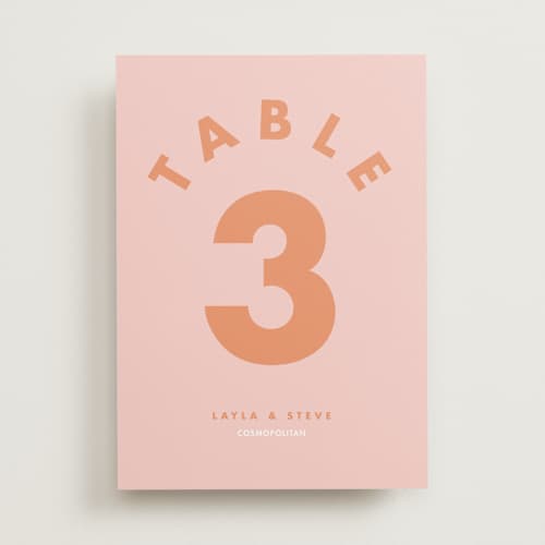 This is a candy table numbers with standard by Catherine Culvenor called bubblegum printing on doublethick in standard